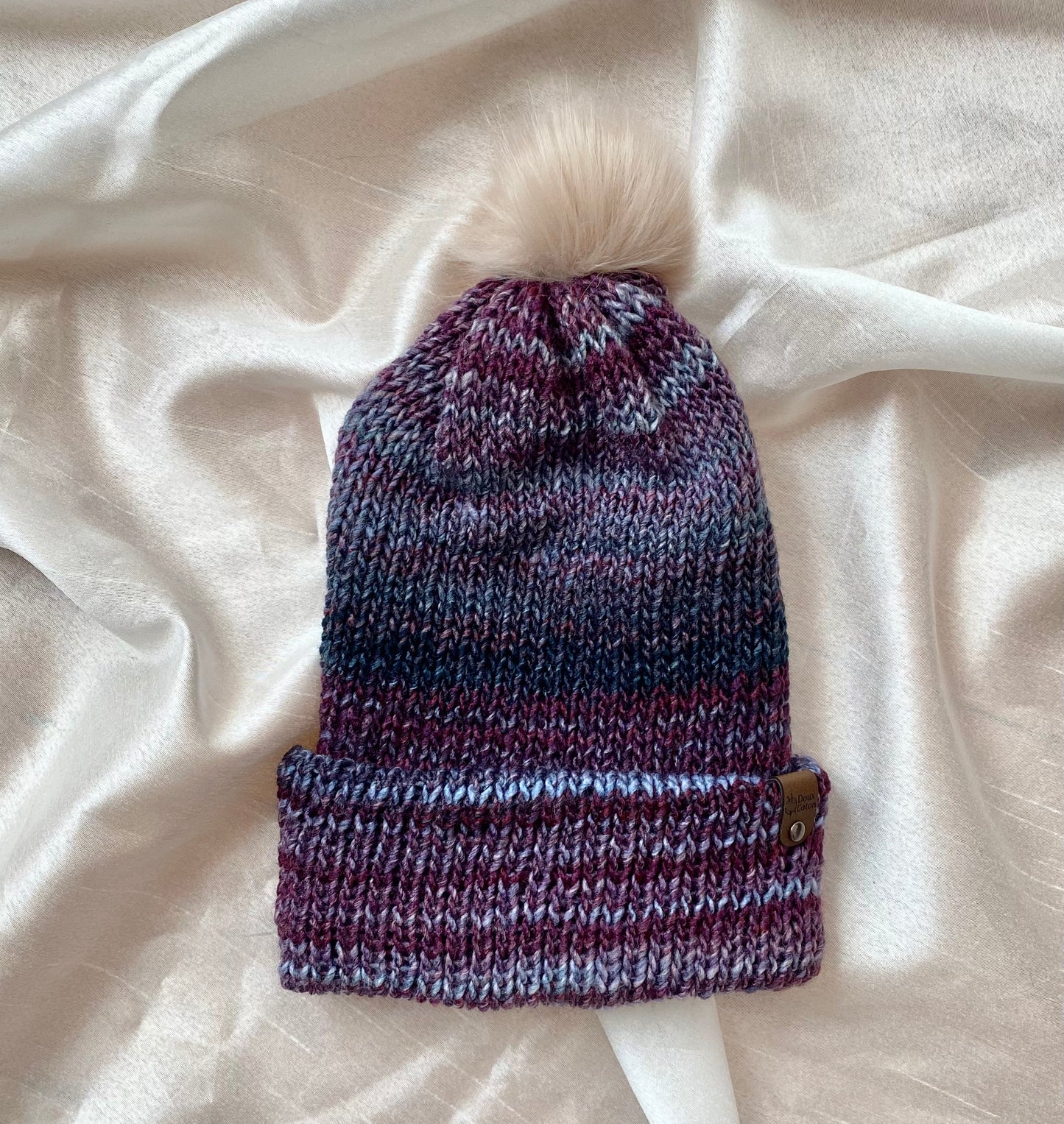Tuque adulte - Ombré mauve
